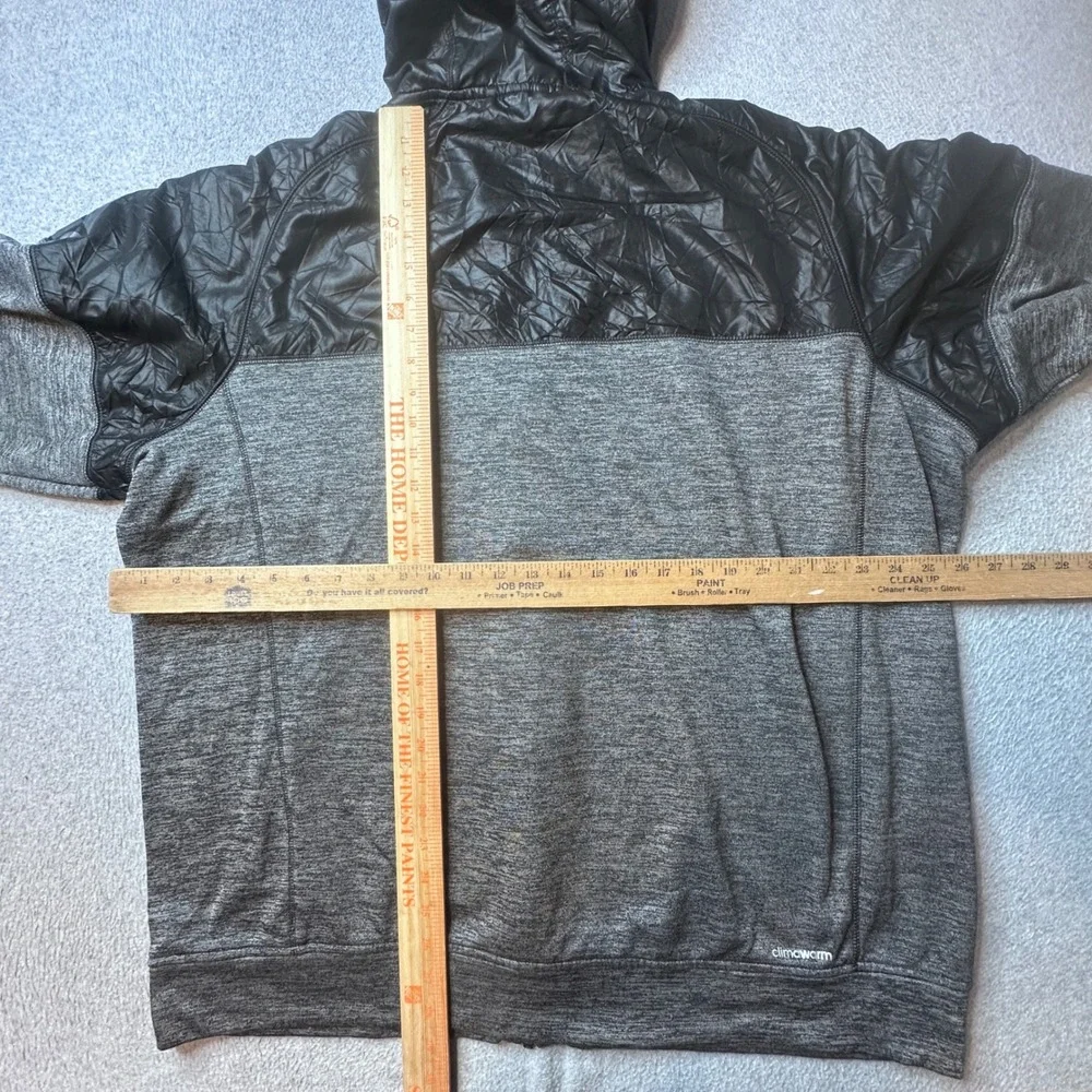 Texas A&M Aggies Adidas Hoodie Mens 2XL Grey Climawarm Full Zip Jacket A99176